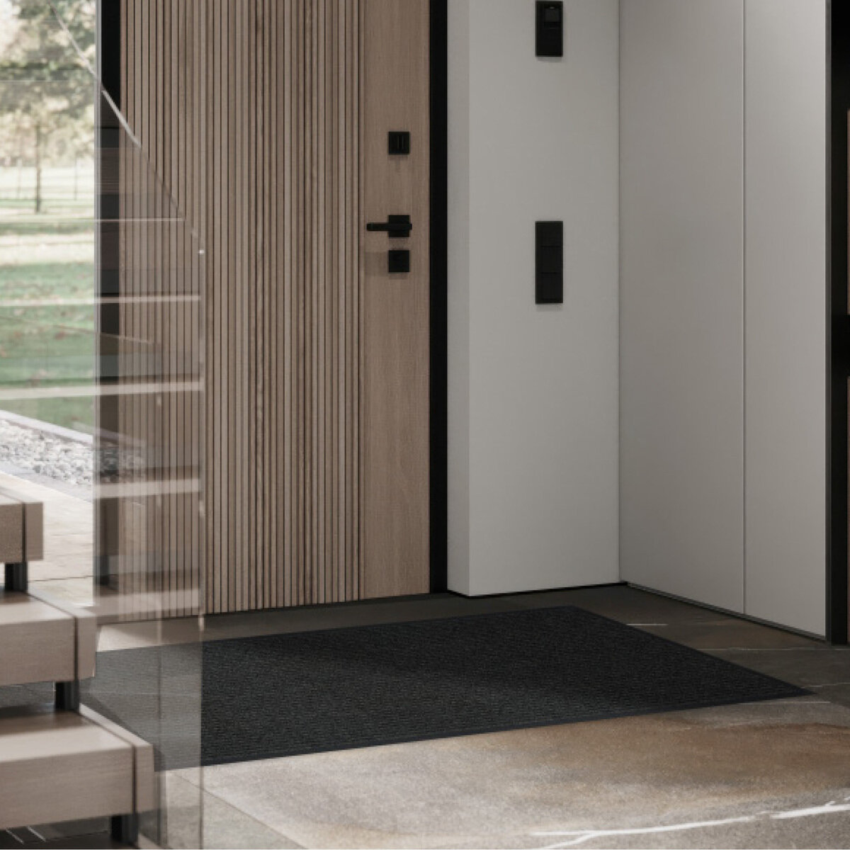 コーハニホーム ユーティリティランナーマット エントランスマット 90 x 240cm