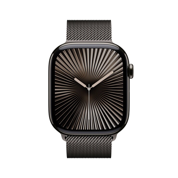 Apple Watch Series 10(GPS + Cellularモデル)- 46mmスレートチタニウムケース + ミラネーゼループ Apple Watch Series 10(GPS + Cellularモデル)- 46mmスレートチタニウムケース + ミラネーゼループ