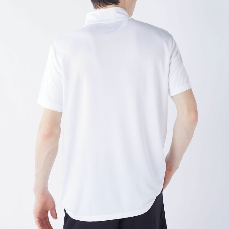カッパ メンズ ハーフジップ 半袖 Tシャツ / ホワイト / LL カッパ メンズ ハーフジップ 半袖 Tシャツ / ホワイト / LL