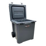 キャンプゼロ 50L ロトモールドクーラーボックス キャスター付き グレー