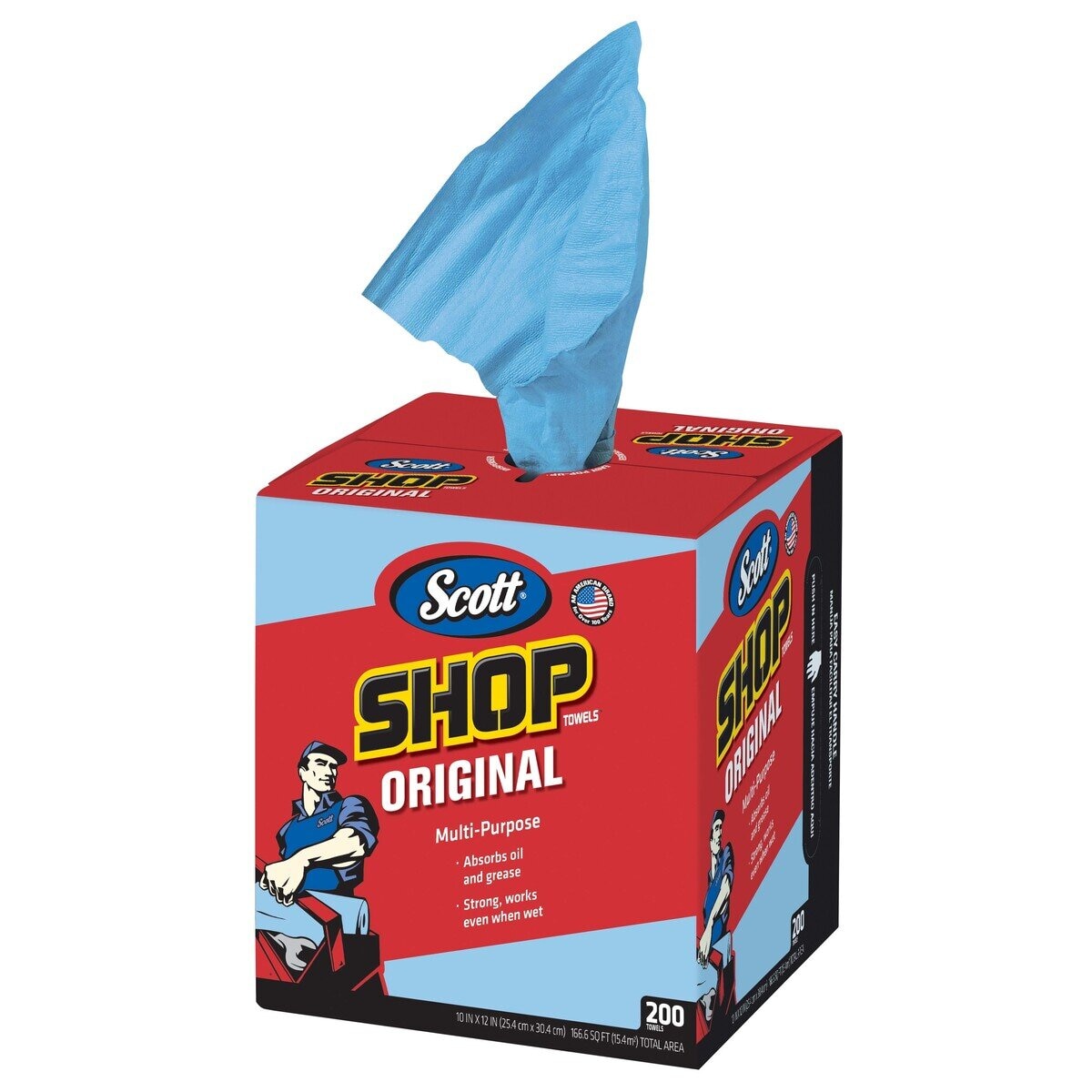 スコット ショップタオル 55シート 10ロール ブルー Scott Shop Towels Blue コストコ 自動車 カーケア用品 送料