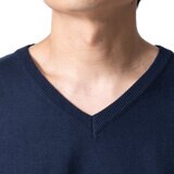 エディー・バウアー メンズ Vネック セーター ネイビー XL