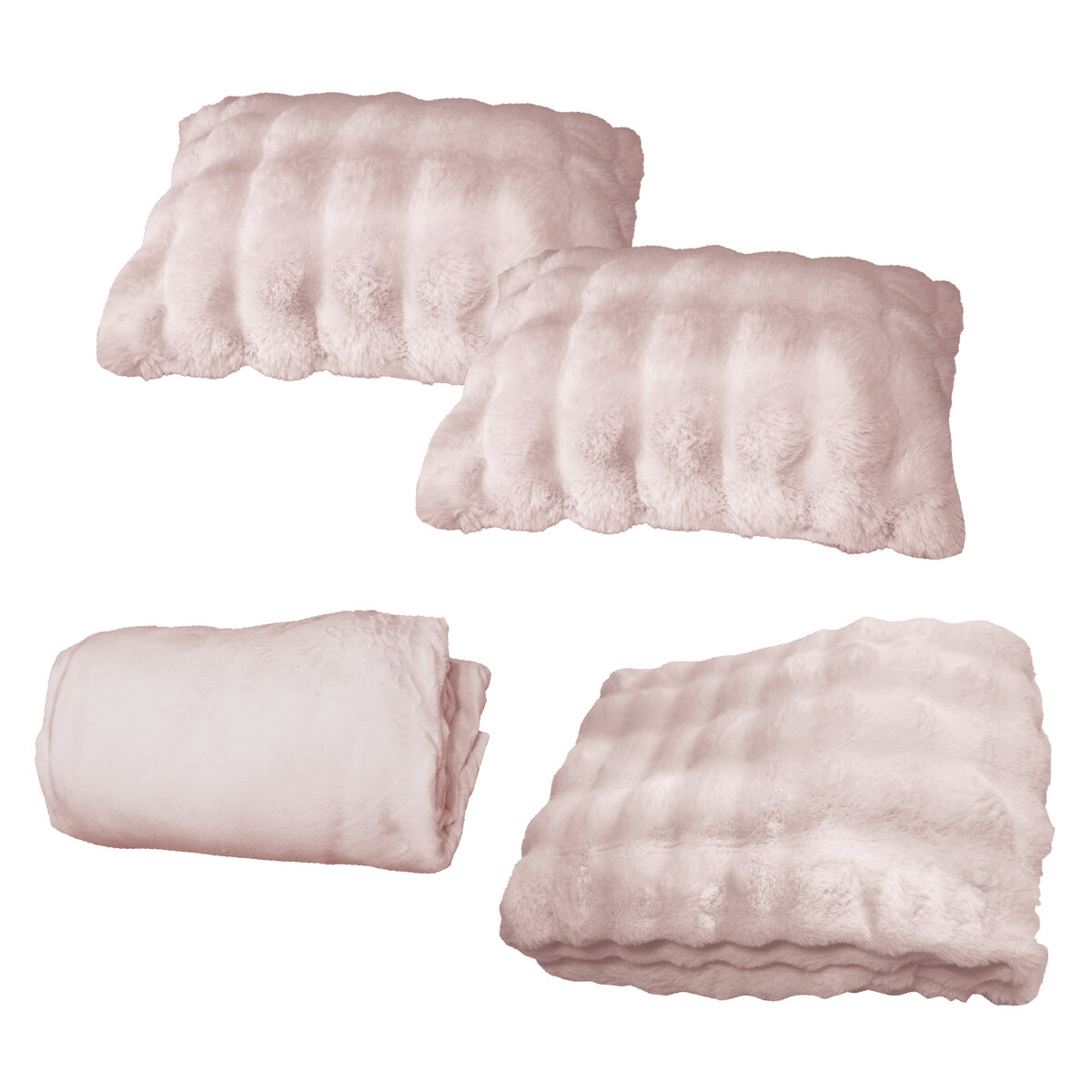 ふわとろ 寝具カバー 4点セット ダブルクイーン シーツ・布団カバー・枕カバー x 2