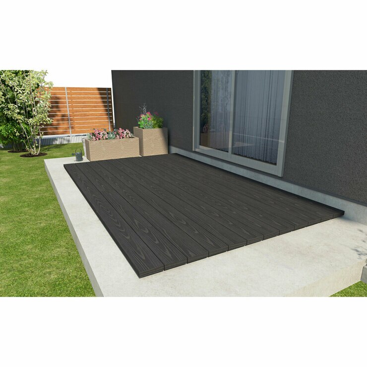 MINO　彩木デッキグラウンドGD　W2000xD900xH54mm ブラック BK