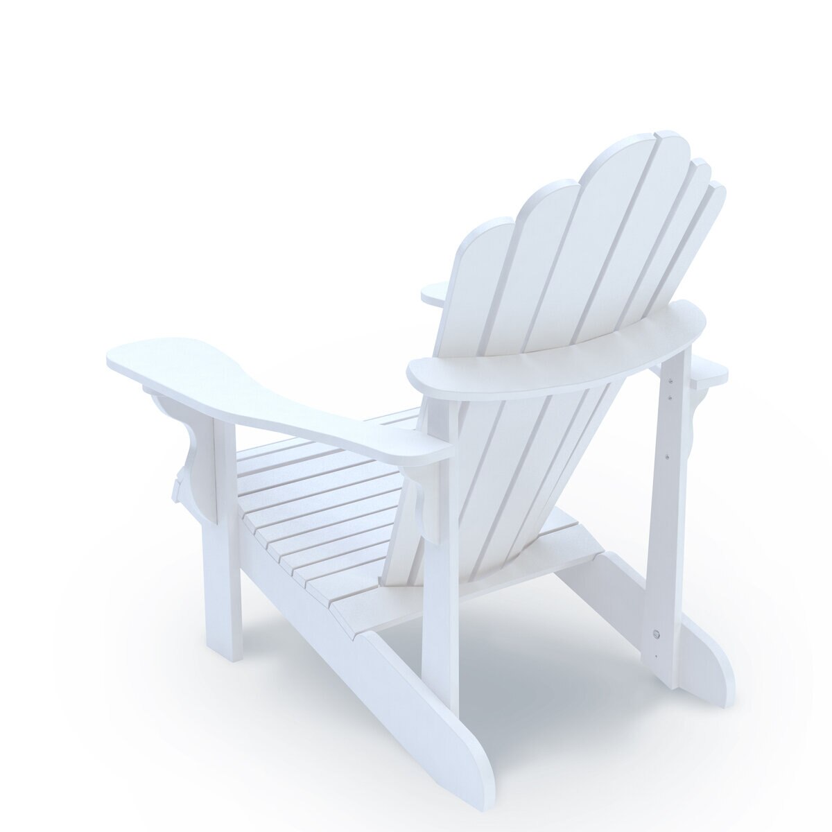 レジャーライン クラシック アディロンダックチェア ホワイト リサイクルプラスティック
