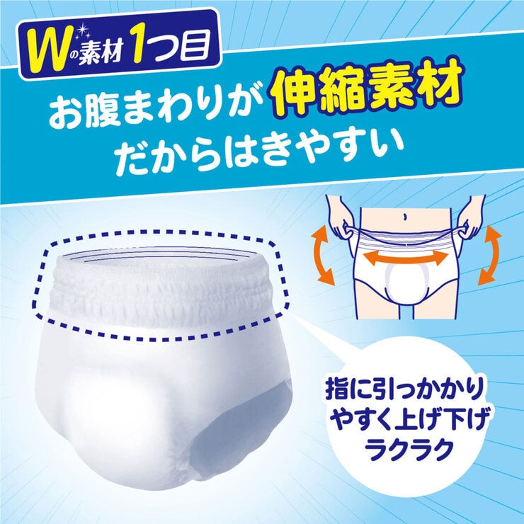 アクティ Wの素材で快適パンツ長時間 アクティ Wの素材で快適パンツ長時間