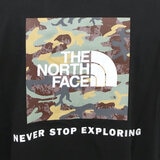 ザ ノースフェイス メンズ エボリューション ボックス カモ フィル 半袖 Tシャツ ブラック S