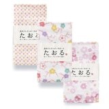 泉州さらさらガーゼタオル 3枚セット 色玉/梅ちらし/かさねの小花 約34cm x 82cm