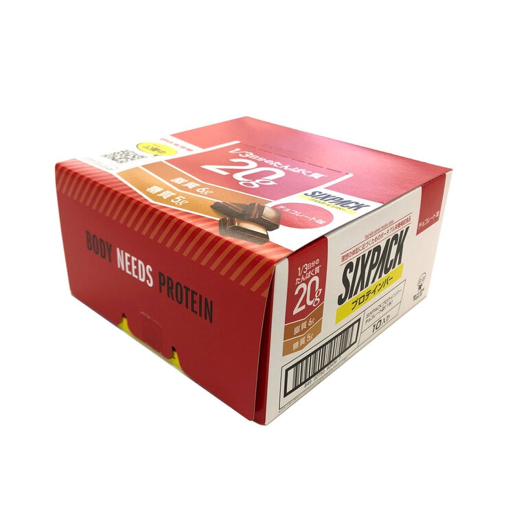 SIXPACKプロテインバー チョコレート味 10本入り SIXPACKプロテインバー チョコレート味 10本入り