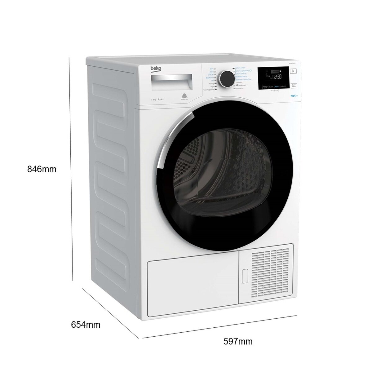 beko ヒートポンプ乾燥機 8kg