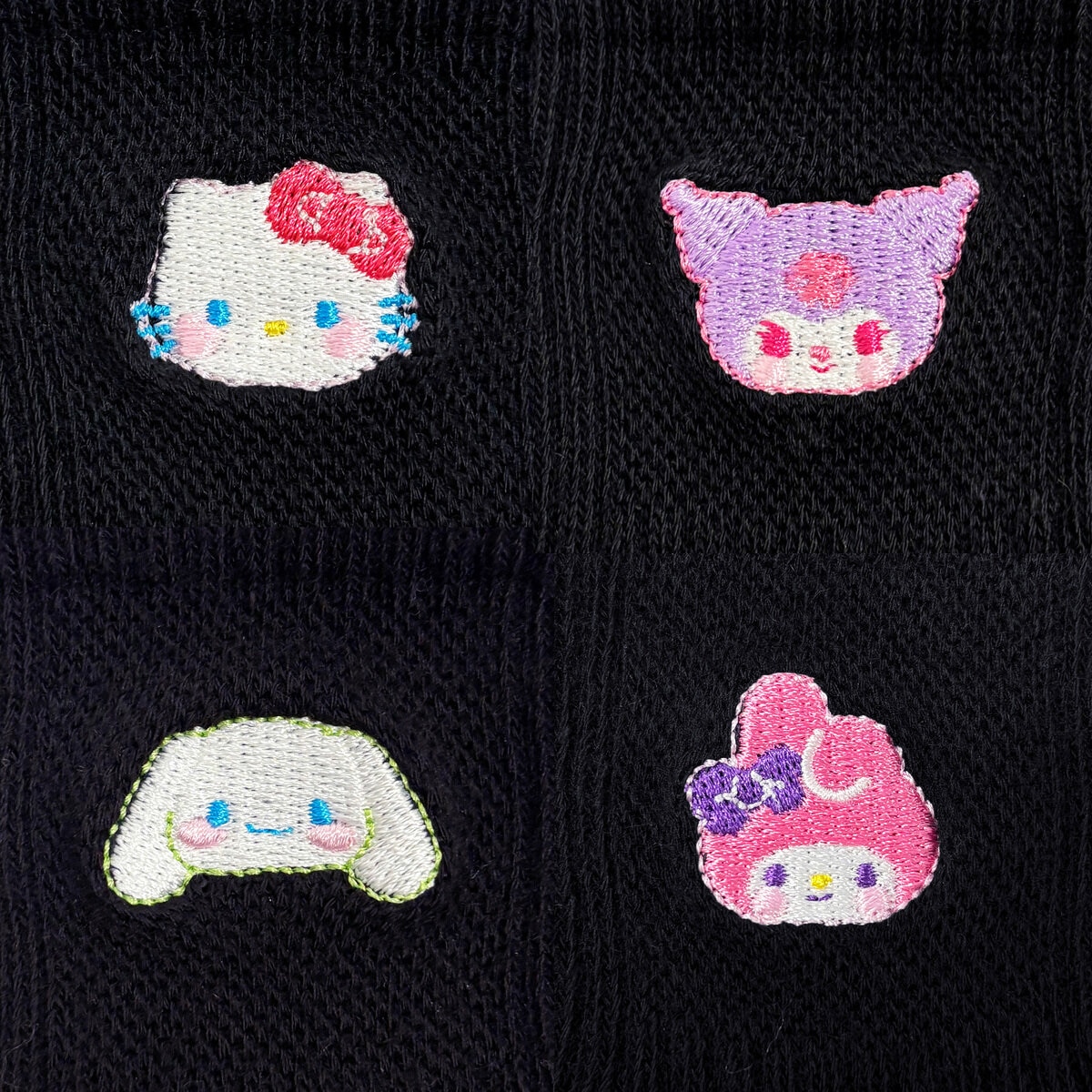 サンリオ スクール ソックス 4足組 ブラック