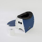 SOLCION（ソルシオン） PATATTO 250+ 折りたたみイス / 非常用トイレ 座面の高さ25cm ネイビー
