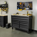 Permasteel 46インチ ウッドトップ ワークベンチ Permasteel 46インチ ウッドトップ ワークベンチ