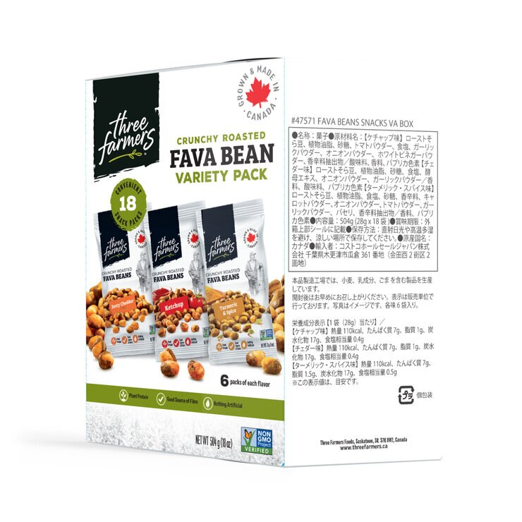 スリーファーマーズ そら豆スナック 28g x 18袋入り スリーファーマーズ そら豆スナック 28g x 18袋入り