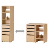 ファミオ キャビネットシェルフ ブラック FDB-811