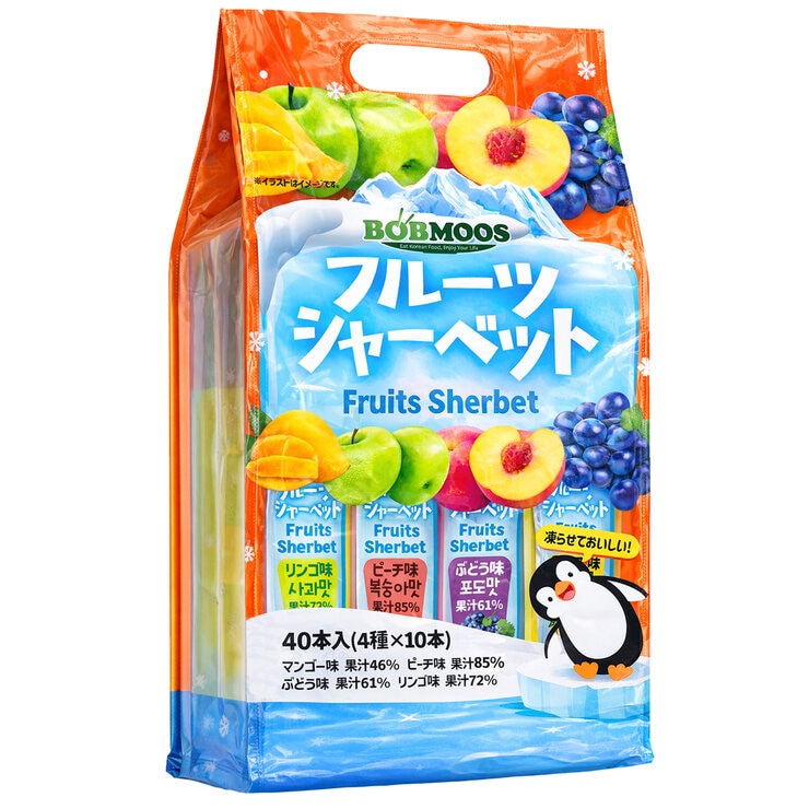 BOBMOOS フルーツシャーベットアソート 4種 x 10本