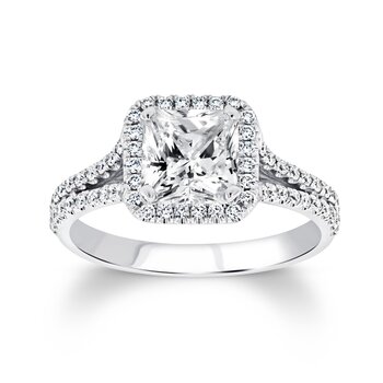 18K ホワイトゴールド 1.24CT ダイヤモンドリング