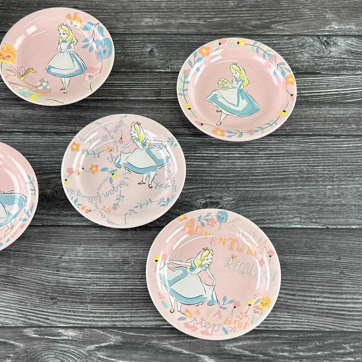 不思議の国のアリス 小皿 5枚 不思議の国のアリス 小皿 5枚