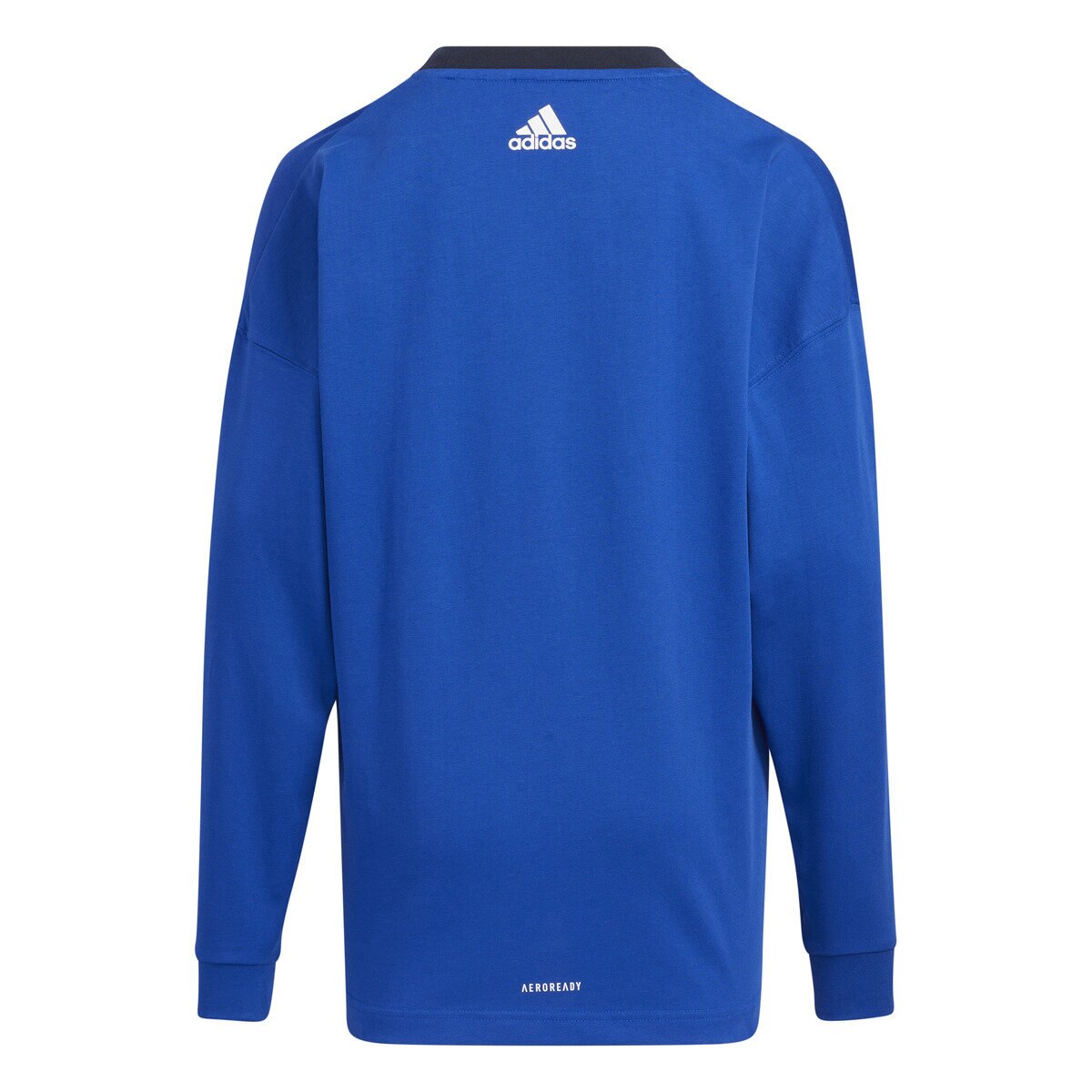 アディダス　キッズ　ロゴ長袖Tシャツ　チームロイヤルブルー　140