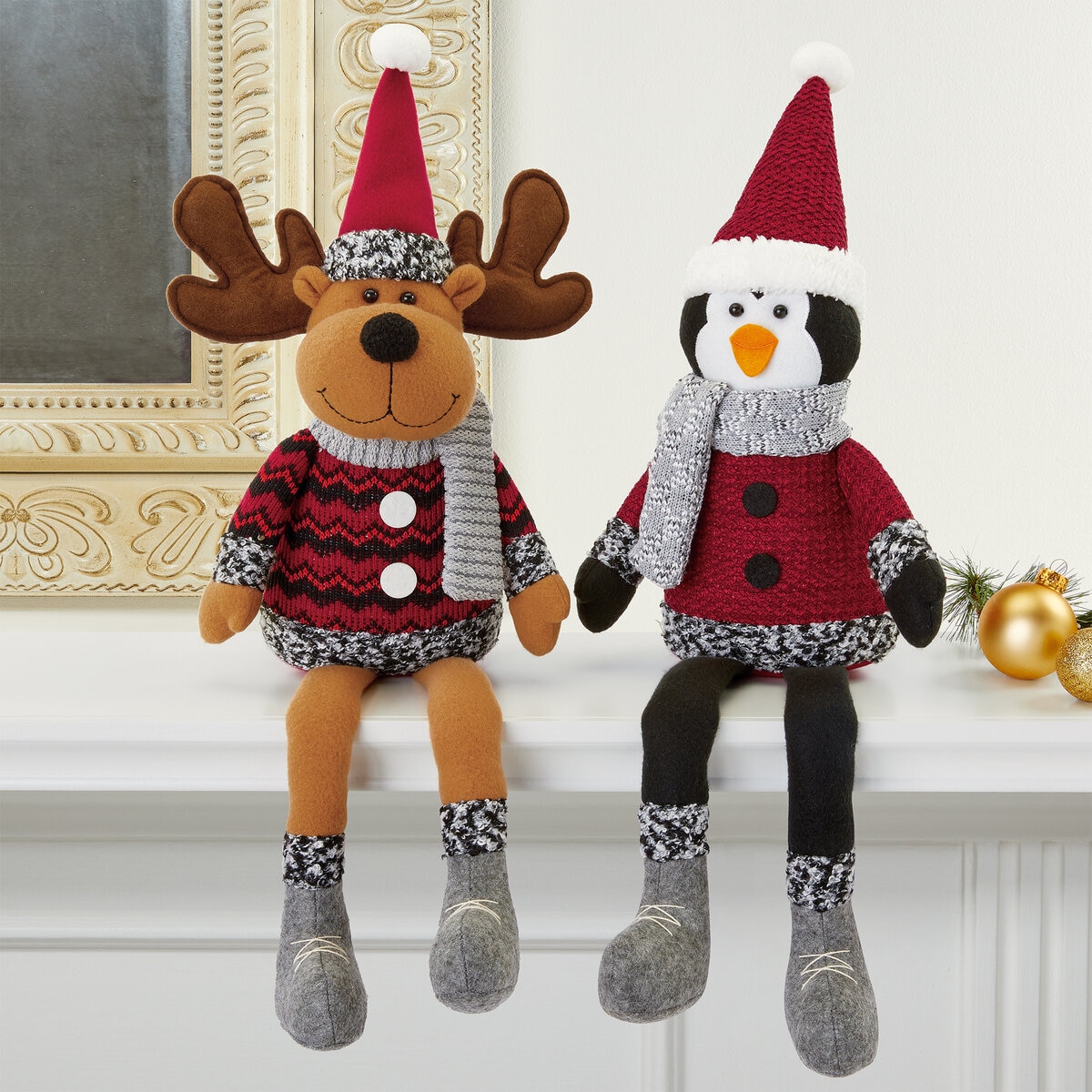 クリスマス シェルフシッター ぬいぐるみ2個セット