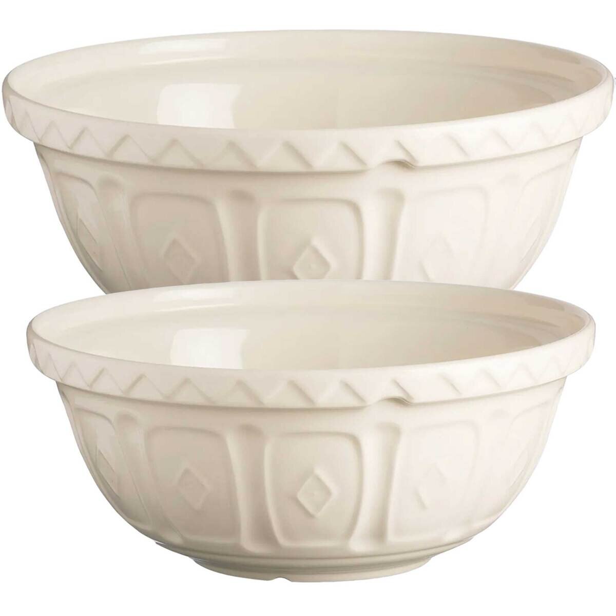 メイソンキャッシュ ケーン ミキシングボウル 24cm&26cm パウダーホワイト メイソンキャッシュ ケーン ミキシングボウル 24cm&26cm パウダーホワイト