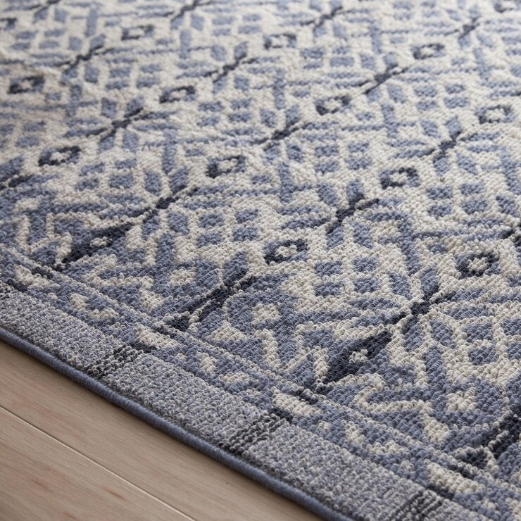 スミノエ グランウール ノルディックルミ ラグ 130X190cm ブルー スミノエ グランウール ノルディックルミ ラグ 130X190cm ブルー