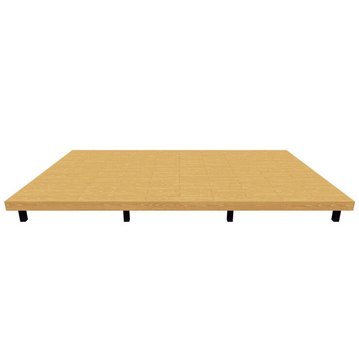 MINO 彩木 ガーデンデッキ セット W5068 x D3029 mm　ブラックチェリー　高さ500～600mm