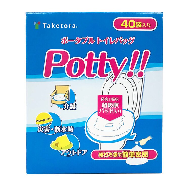 Potty ポータブル トイレバッグ 40 枚入り Potty ポータブル トイレバッグ 40 枚入り