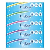 エルモア 水に流せるティッシュペーパー 5箱 x 12パック