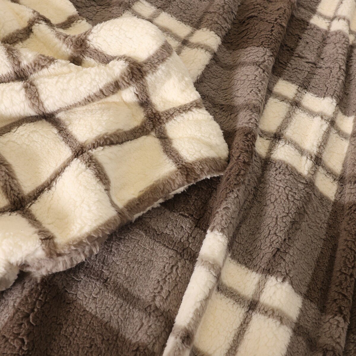 50sフランスウールブランケットベージュナチュラル雑貨キャンプにも