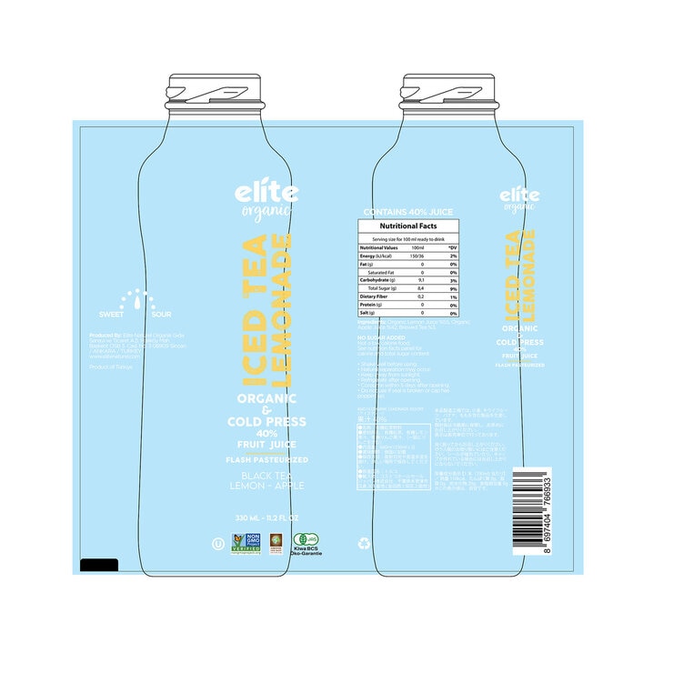 オーガニックレモネード3種アソート 330ml x 6本 (3種ｘ2本)