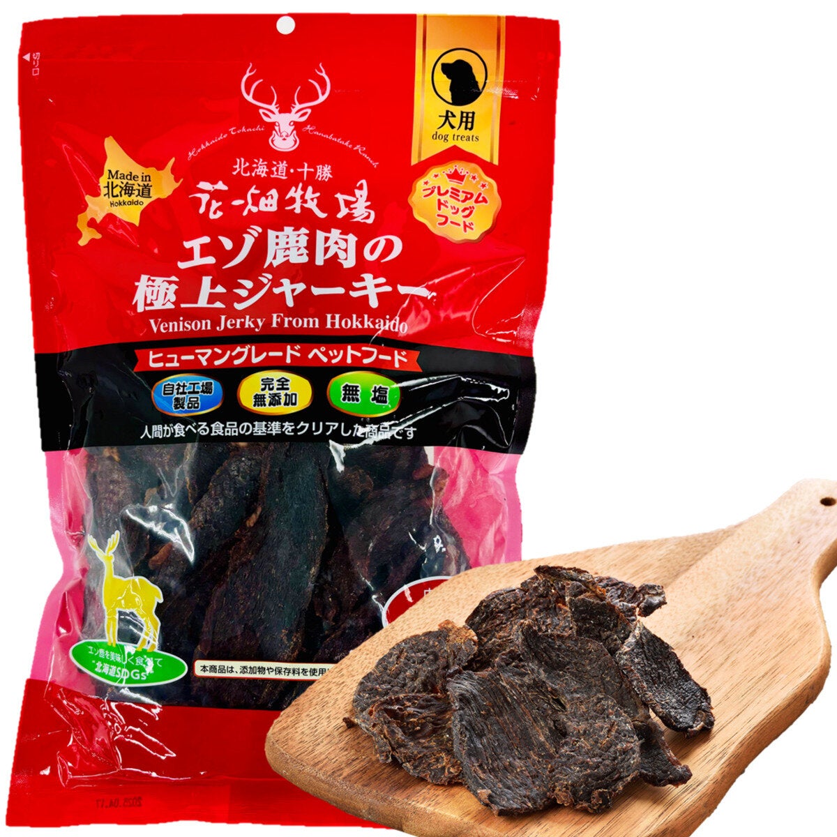 花畑牧場エゾ鹿肉ジャーキー 花畑牧場エゾ鹿肉ジャーキー