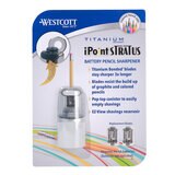 ウェストコット 電池式鉛筆削り Stratus (チタンコート替刃2個付属) - ホワイト