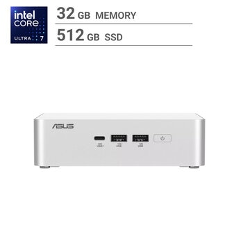 ASUS MINI PC/ NUC 15 PRO+ / Ultra7 255H / メモリー 32GB / SSD 512GB / RNUC15CRSU7083AJ ASUS MINI PC/ NUC 15 PRO+ / Ultra7 255H / メモリー 32GB / SSD 512GB / RNUC15CRSU7083AJ