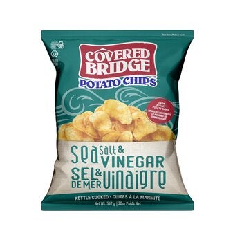 カバードブリッジ ポテトチップス シーソルト&ビネガー味 567g カバードブリッジ ポテトチップス シーソルト&ビネガー味 567g
