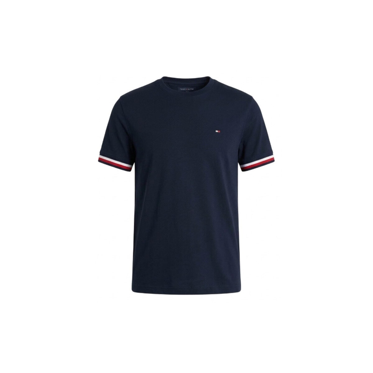 トミーヒルフィガー メンズ 半袖 Tシャツ ネイビー B（DESERT SKY）S