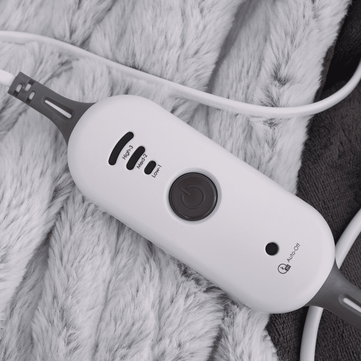 電気大判ひざ掛け グレー