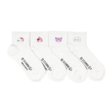 サンリオ スクール ソックス 4足組 ホワイト