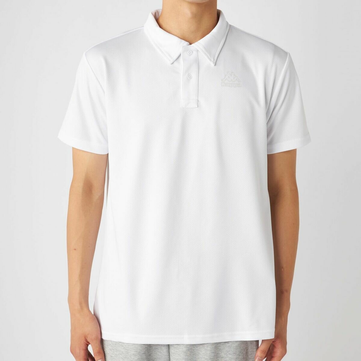 カッパ メンズ 半袖ポロシャツ / ホワイト / LL