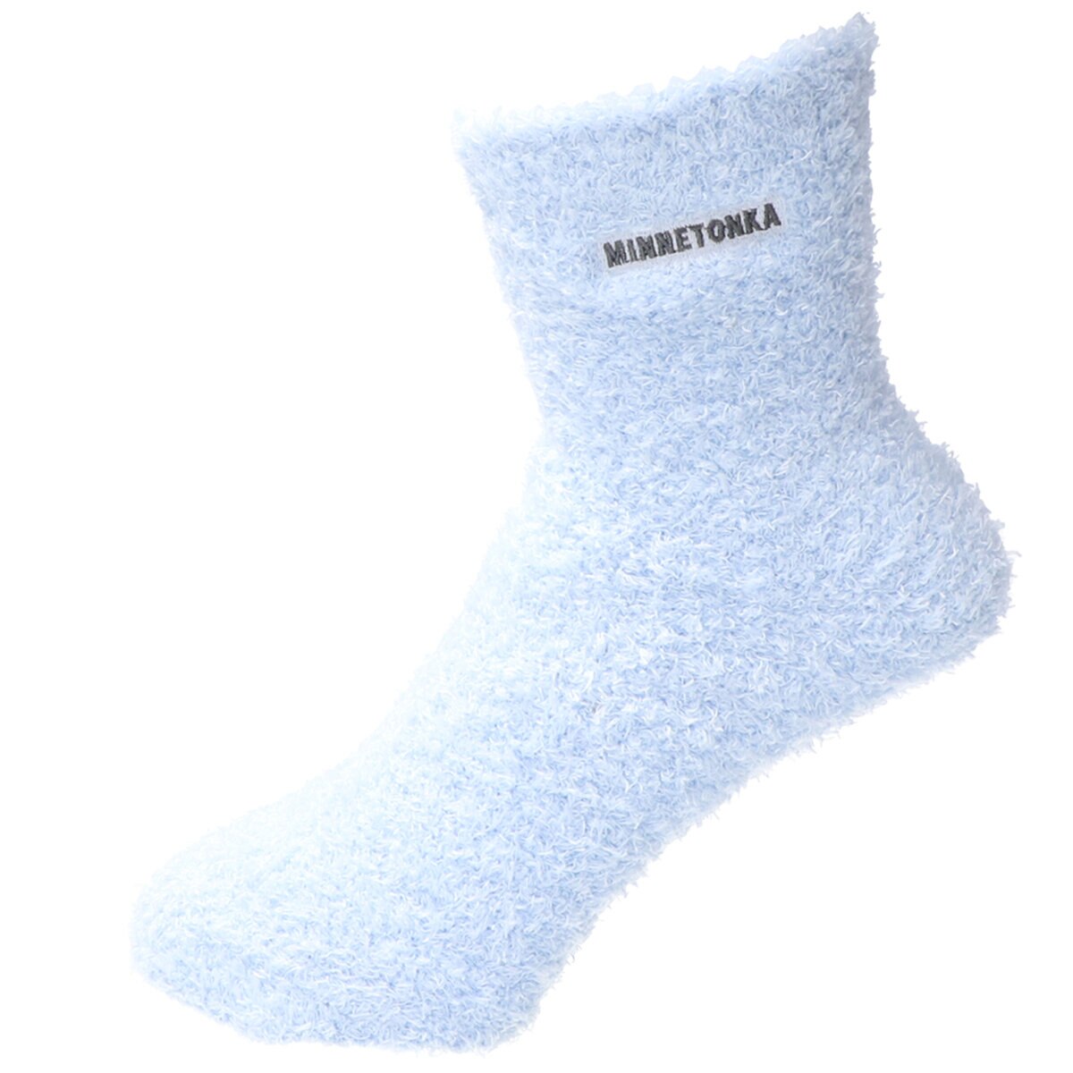 ミネトンカ ラウンジソックス 3足組 ブルー/ベージュ/パープルボーダー ミネトンカ ラウンジソックス 3足組 ブルー/ベージュ/パープルボーダー