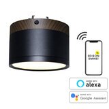 Edison Smart（エジソンスマート）ウッド調 ミニシーリングライト 引掛けシーリング ウォールナットブラック