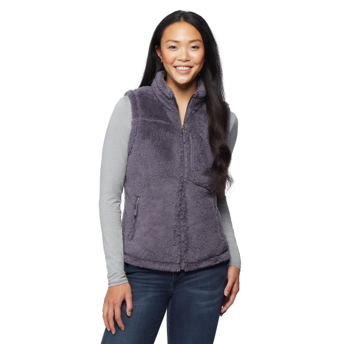 サーティーツーディグリース フリース ベスト パープル ペブル L