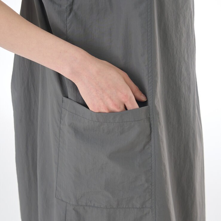 スウィート　スープ　ストラップ　ドレス　チャコールグレー　S