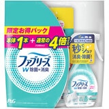 ファブリーズW除菌+消臭スプレー香りが残らない 本体370ml+詰め替え1280ml ファブリーズW除菌+消臭スプレー香りが残らない 本体370ml+詰め替え1280ml