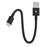 Beats USB-A - USB-C 編み込み式充電ショートケーブル (20cm) ボルトブラック