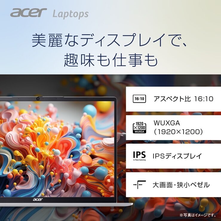 ACER ノートPC/Swift Lite/16.0インチ/Core Ultra5 115U/メモリ 16GB/SSD 512GB/ライトシルバー/SFL16-51M-F56Y