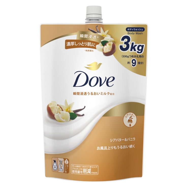 Dove (ダヴ) ボディウォッシュ シアバター 詰替え用 3㎏ Dove (ダヴ) ボディウォッシュ シアバター 詰替え用 3㎏