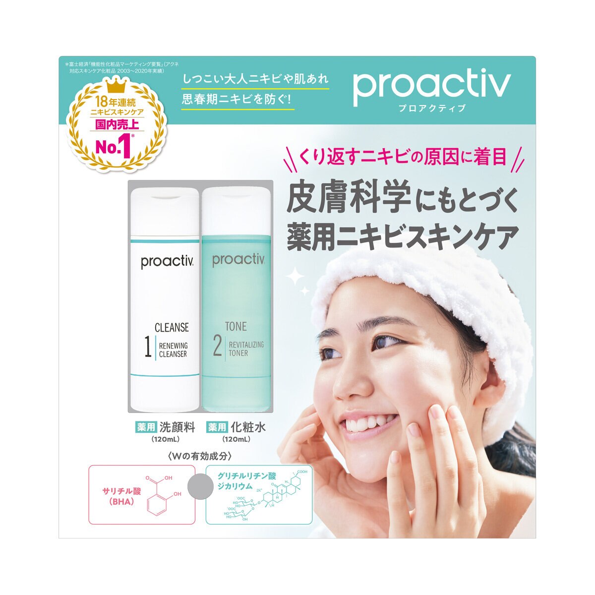 プロアクティブ ニキビケアセット 薬用洗顔料120ml & 薬用化粧水120ml Costco Japan