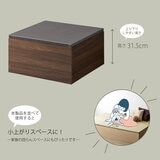 ゼンキューブ 畳ボックス ダークブラウン x ダークグレー