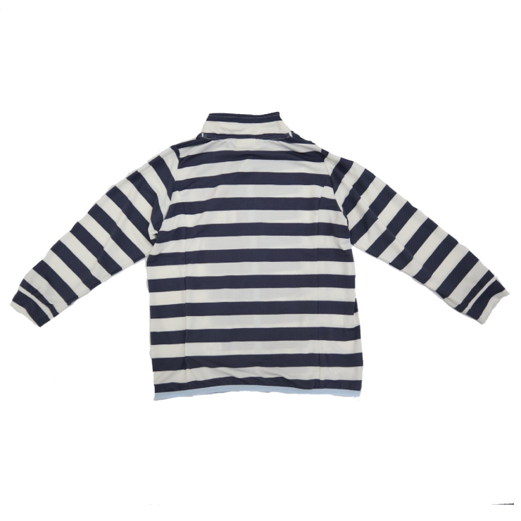 レオール キッズ UVカット ジャケット ネイビー ストライプ 100cm